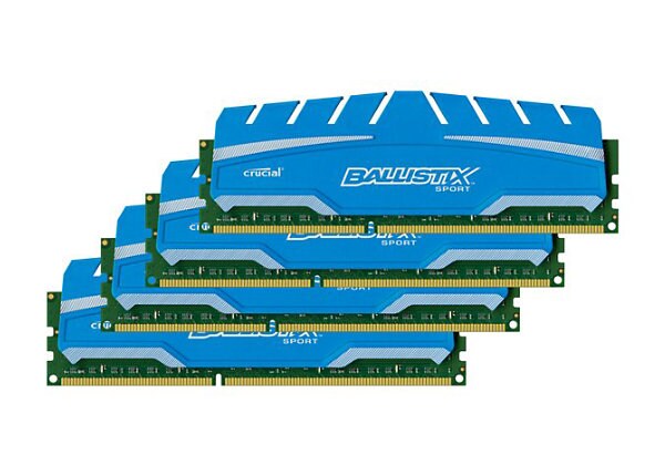 Ballistix Sport XT - DDR3 - 16 GB : 4 x 4 GB - DIMM 240-pin