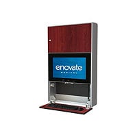 Enovate Medical e750 Wallstation with eSensor & Lock cabinet unit - for LCD display / keyboard / mouse / CPU - wild