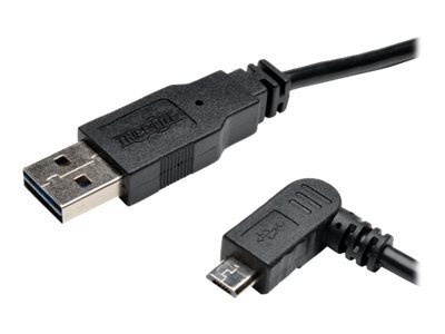Tripp Lite 3ft USB 2.0 Universal Reversible Cable A to Left 5Pin Micro B