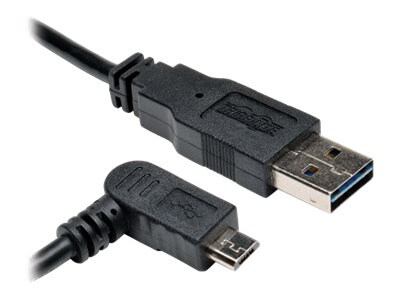 Tripp Lite 6ft USB 2.0 Universal Reversible Cable A to Right 5Pin Micro B