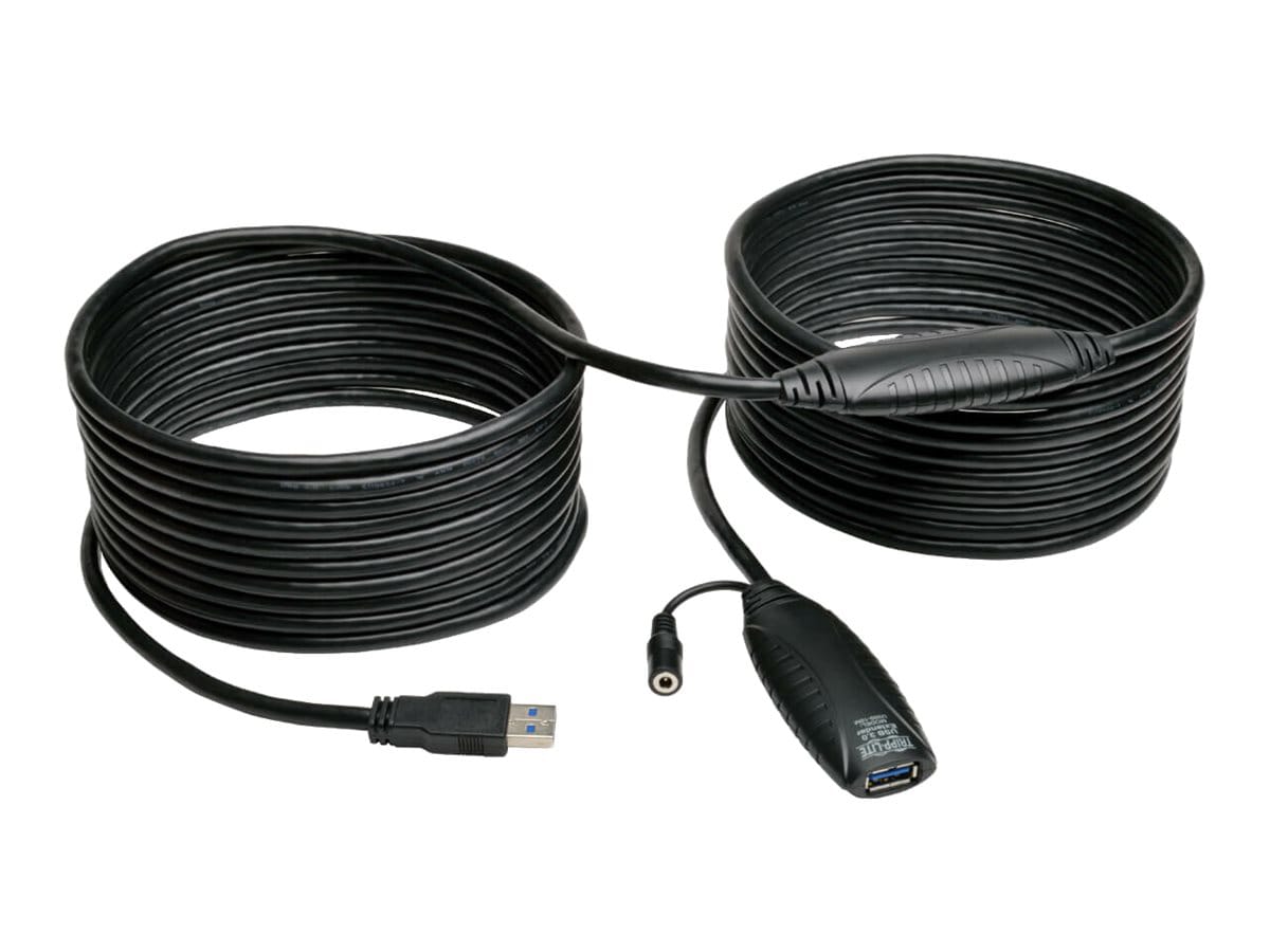 Tripp Lite 10M USB 3.0 SuperSpeed Active Extension Repeater Cable M/F 33ft 33' 10 Meter - USB extension cable - USB Type