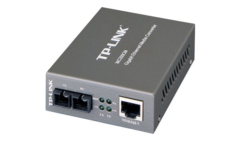 TP-Link MC200CM - fiber media converter - GigE
