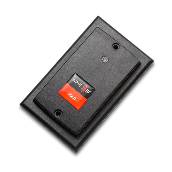 RF IDeas Wave ID Solo HID Prox Surface Mount 5V Pin9 RS232 Reader - Black