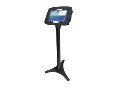 Compulocks Galaxy Secure Space Enclosure with Adjustable Floor Stand Kiosk Black - stand