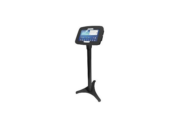 Compulocks Galaxy Secure Space Enclosure with Adjustable Floor Stand Kiosk Black - stand