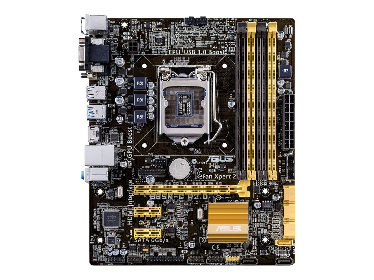 ASUS B85M-G R2.0 - 2.0 - motherboard - micro ATX - LGA1150 Socket - B85