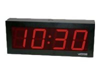 Main image 1 for Valcom VIP-D440ADS - clock - rectangular - electronic - wall mountable, ceiling mountable - 17.38 in x 6.85 in