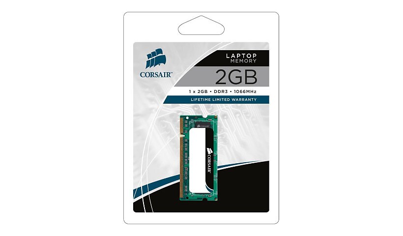 CORSAIR - DDR3 - 2 GB - SO-DIMM 204-pin - unbuffered