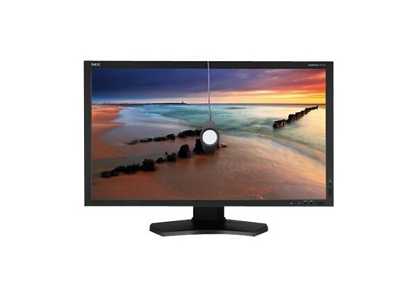 NEC MultiSync P232W-BK-SV - LED monitor - Full HD (1080p) - 23" - with SpectraViewII Color Calibration Solution