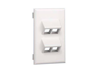 Panduit NetKey Snap-on Vertical Sloped Faceplate - faceplate