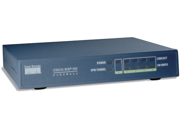 Cisco PIX 501 10-user/3DES bundle