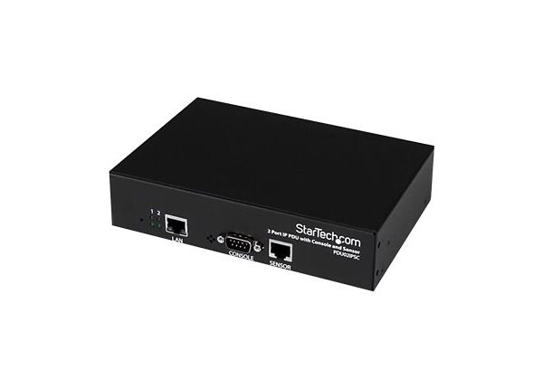 StarTech.com 2 Port Switched IP PDU - Remotely Managed IP Power Switch - power control unit