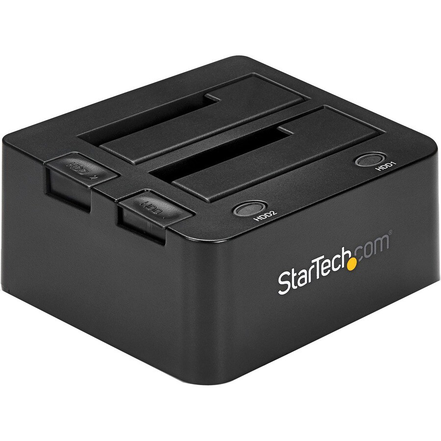 StarTech.com 2-Bay USB to SATA Hard Drive Docking Station, 2,5/3,5" SSD/HDD