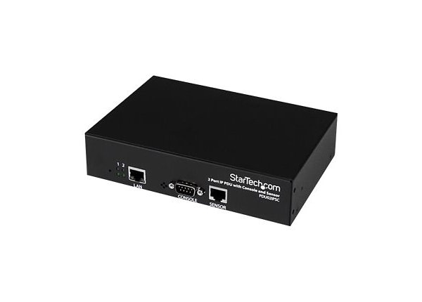 StarTech.com 2 Port Managed Switched IP PDU w/ RS232 Console & Sensor Ports