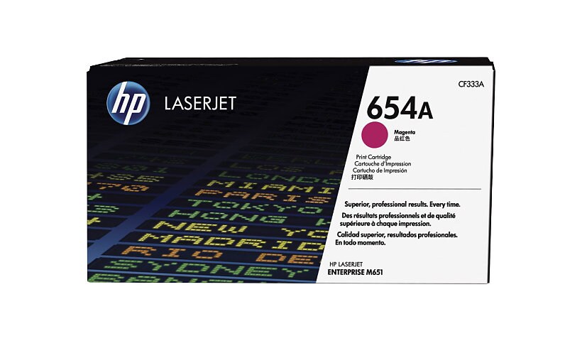 HP 654A - magenta - original - LaserJet - toner cartridge (CF333A)