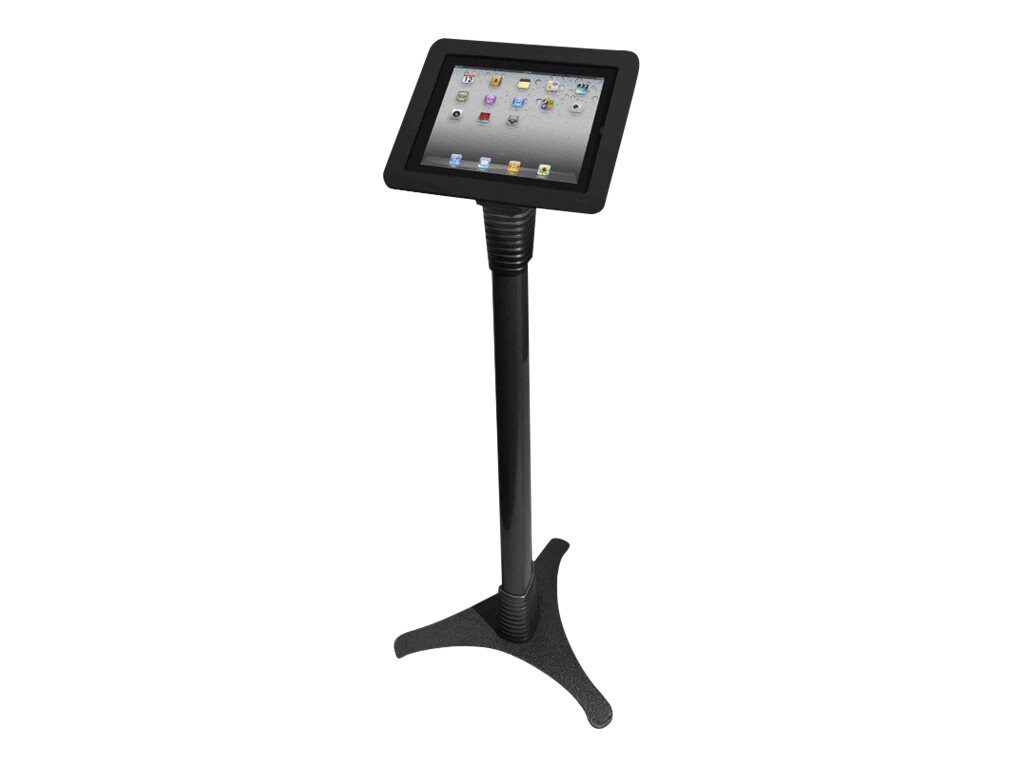 Compulocks Executive Adjustable iPad 9.7" Floor Stand Black - stand