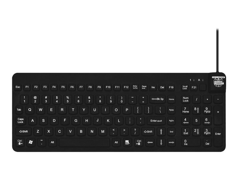 Man & Machine Really Cool - Medical Grade, Washable, Disinfectable - keyboard - US - black