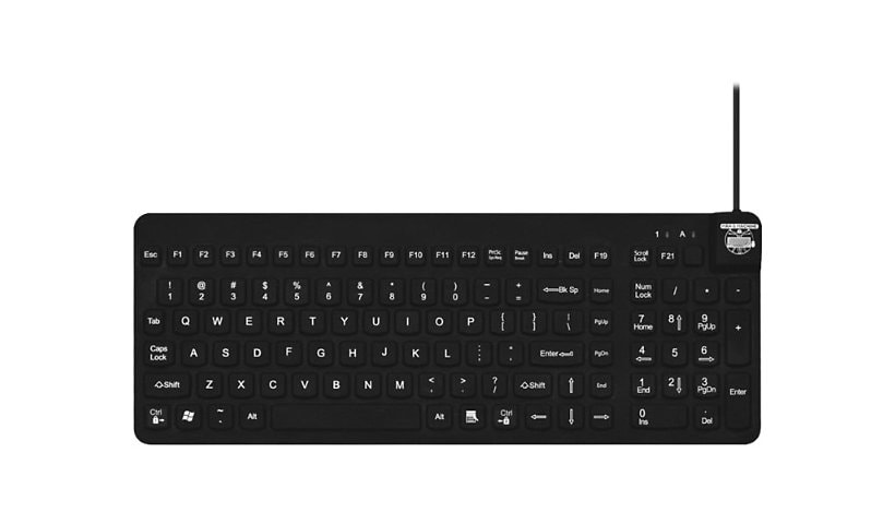 Man & Machine Really Cool - Medical Grade, Washable, Disinfectable - keyboard - US - black