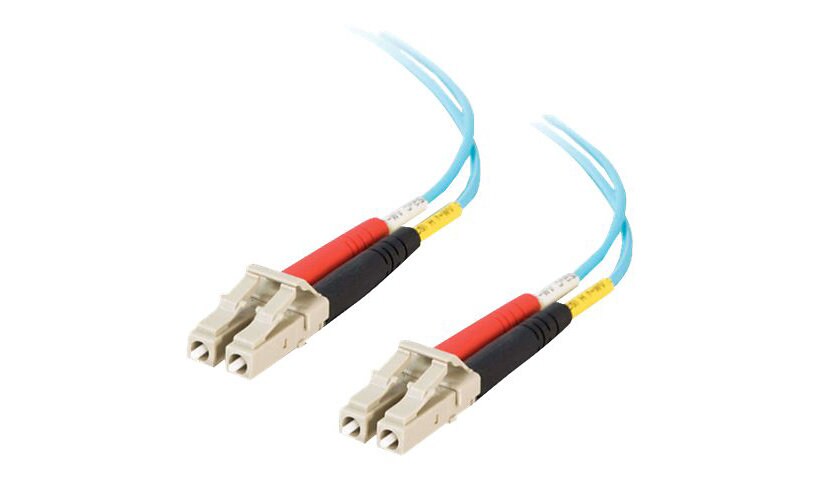 C2G 7m LC-LC 10Gb 50/125 Duplex Multimode OM3 Fiber Cable - Aqua - 23ft - n