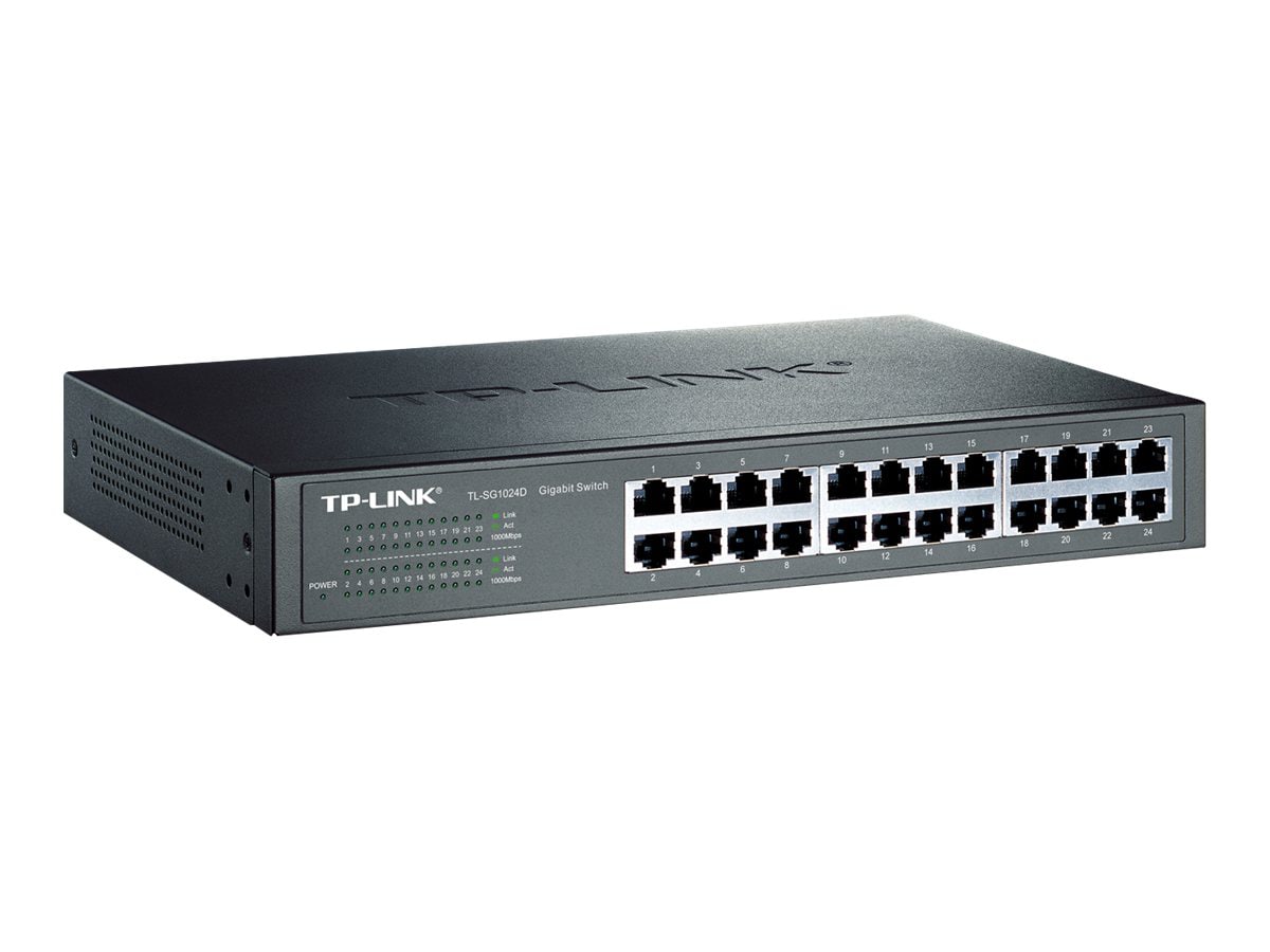 TP-Link 24-Port Gigabit Ethernet Unmanaged Switch Plug & Play (TL-SG1024D)