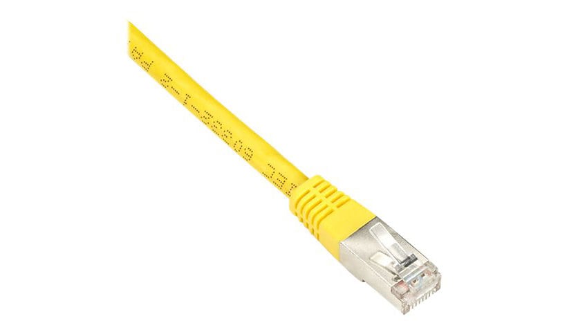 Black Box 7ft Shielded Yellow Cat5 Cat5e 100Mhz Ethernet Patch Cable 7'