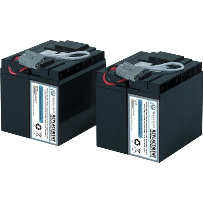 eReplacements SLA55 Sealed Lead Acid Battery replaces APC RBC55