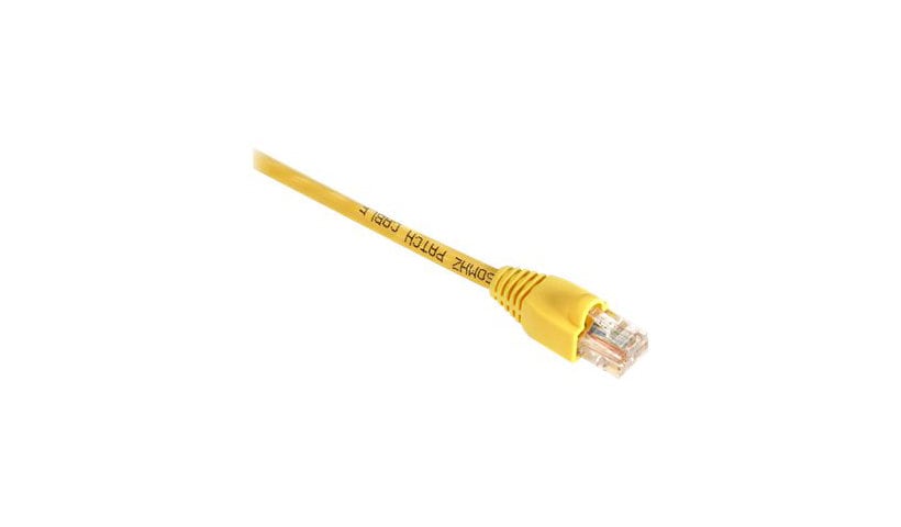 Black Box 1ft Cat5 CAT5e 350mhz Yellow UTP PVC Snagless Patch Cable 25Pack