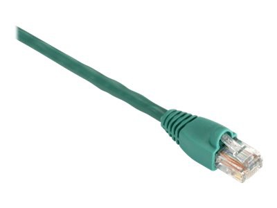 Black Box 1ft Cat5 CAT5e 350mhz Green UTP PVC Snagless Patch Cable 25-pack