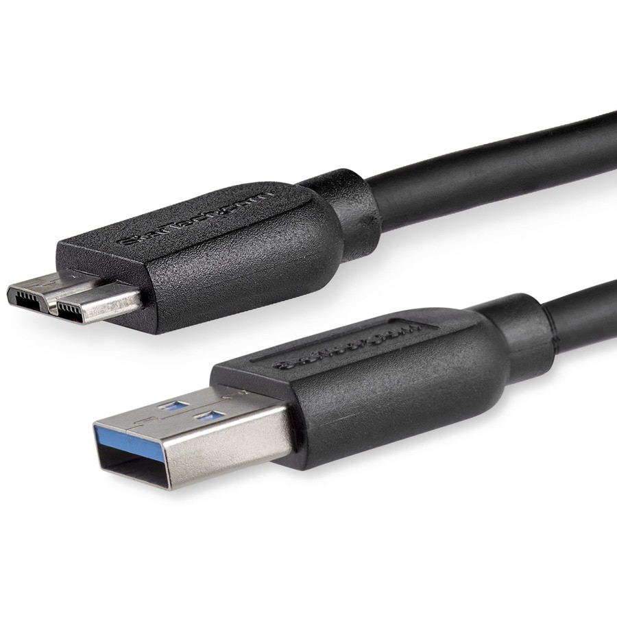 Cable USB - Micro-USB (Charge & Synchro) Longueur 2m - Noir - Français