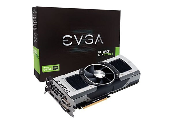 EVGA GeForce GTX TITAN Z - graphics card - 2 GPUs - GF GTX TITAN Z - 12 GB