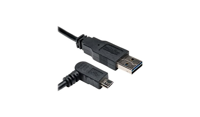 Tripp Lite 3ft USB 2.0 Universal Reversible Cable A to Right 5Pin Micro B