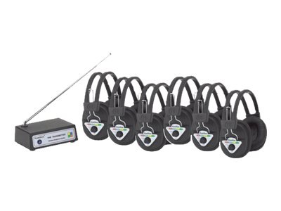 HamiltonBuhl Wireless Listening Center W906-MULTI - wireless headphone system - black