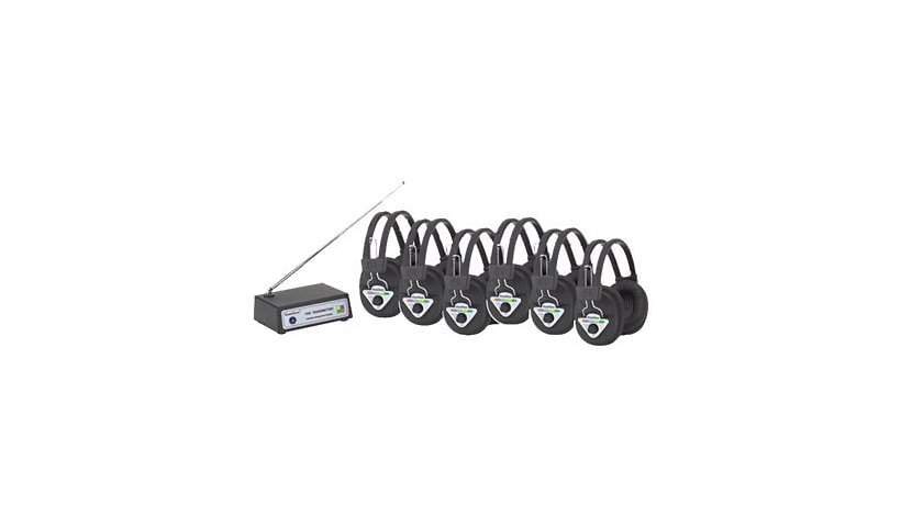 HamiltonBuhl Wireless Listening Center W906-MULTI - wireless headphone system - black