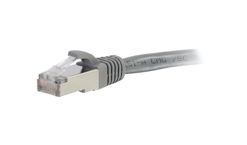 C2G 25ft Cat5e Snagless Shielded (STP) Ethernet Network Patch Cable - Gray