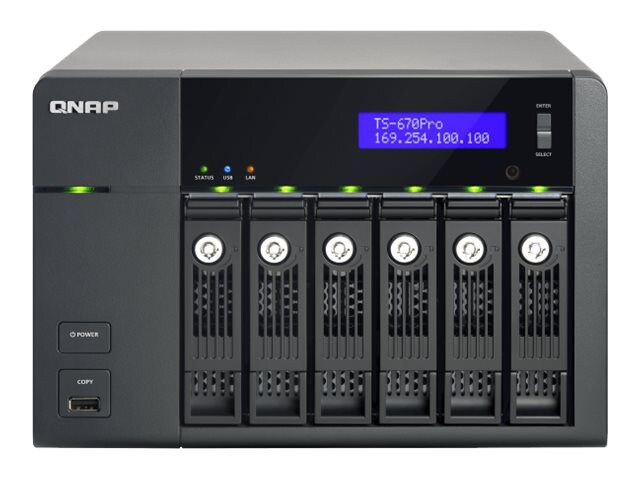 QNAP TS-670 Pro Turbo NAS - NAS server - 0 GB