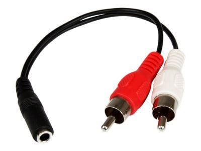 StarTech.com Stereo Audio Cable - 3.5mm Female to 2x RCA Male - MUFMRCA -  Audio & Video Cables 