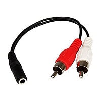 StarTech.com Stereo Audio Cable - 3.5mm Female to 2x RCA Male