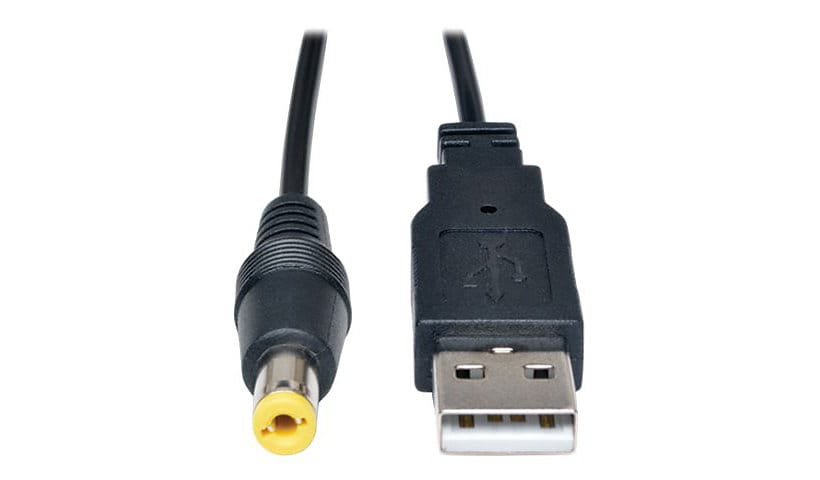 Tripp Lite 3ft USB to Type M Barrel 5V DC Power Cable Cord USB 2.0 3' - power cable - USB (power only) to DC jack 5.5 x