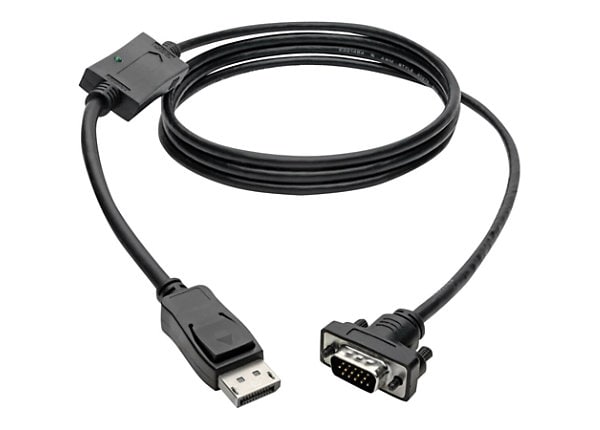 TRIPP LITE P581-006-VGA 6-Feet DisplayPort to VGA Cable Latches to HD-15 Adapter M/M