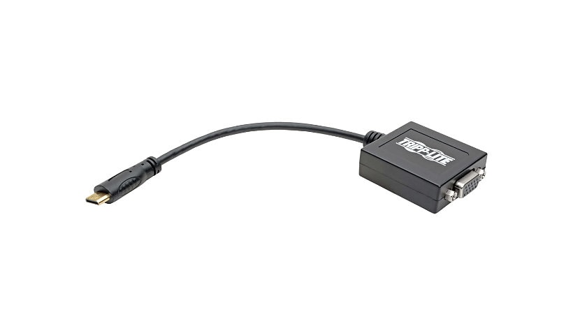 Tripp Lite Mini HDMI to VGA Adapter Converter fo Smartphone / Tablet / Ultrabook - video converter - black
