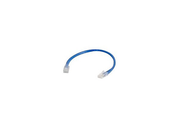 C2G Cat5e Non-Booted Unshielded (UTP) Network Patch Cable - patch cable - 15.2 cm - blue