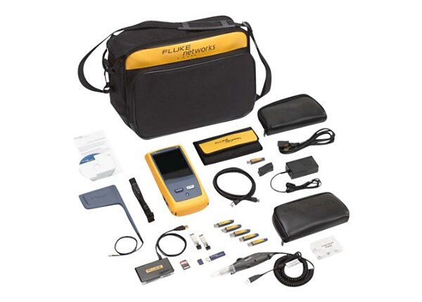 Fluke Networks OneTouch AT Network Assistant with Copper/Fiber LAN, Wi-Fi, inline and capture options and FI-1000