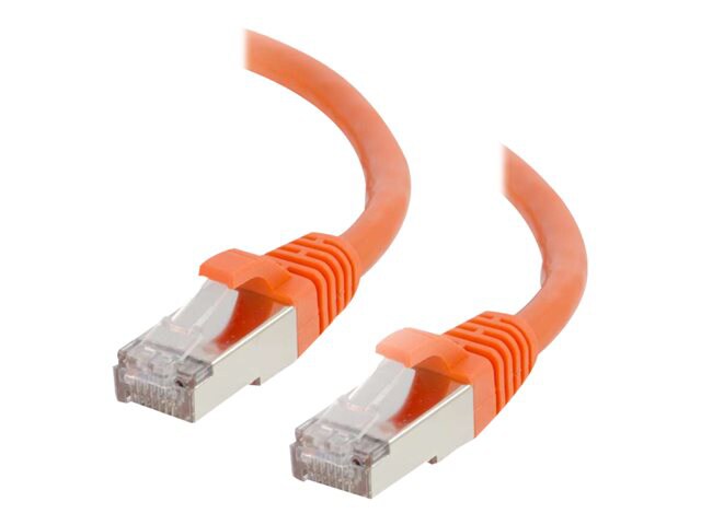 C2G 2ft Cat6 Snagless Shielded (STP) Ethernet Network Patch Cable- Orange -