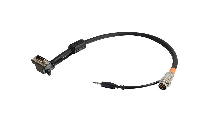 C2G RapidRun VGA (HD15) Right Angle+ 3.5mmFlying Lead - video / audio cable