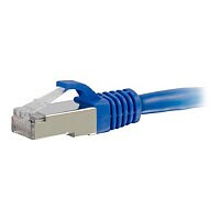 C2G 7ft Cat6a Ethernet Cable - Snagless Shielded (STP) - Blue - patch cable
