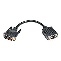 Tripp Lite DVI to VGA Cable Adapter DVI-I Dual Link M to HD15 F M/F 8in 8"