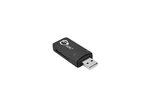 SIIG USB 2.0 SD Card Reader - card reader - USB 2.0