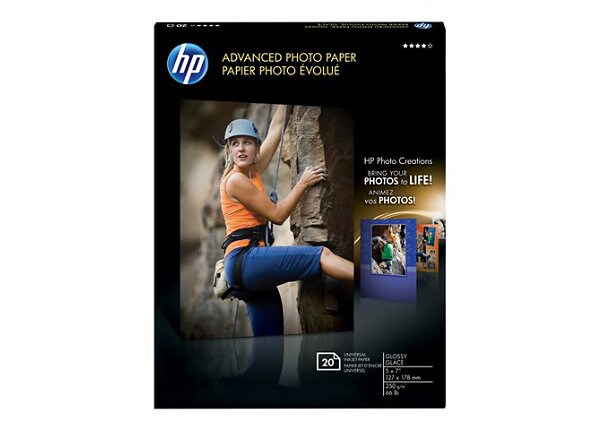 HP Advanced - photo paper - 20 sheet(s)