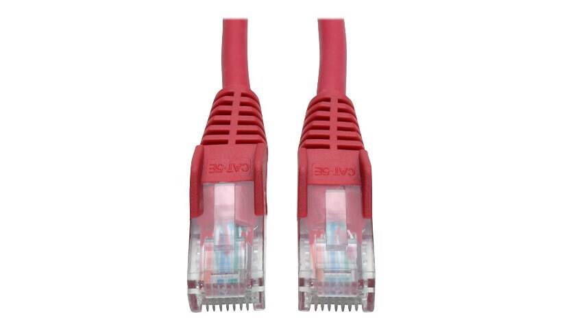 Eaton Tripp Lite Series Cat5e 350 MHz Snagless Molded (UTP) Ethernet Cable (RJ45 M/M), PoE - Red, 7 ft. (2.13 m) - patch