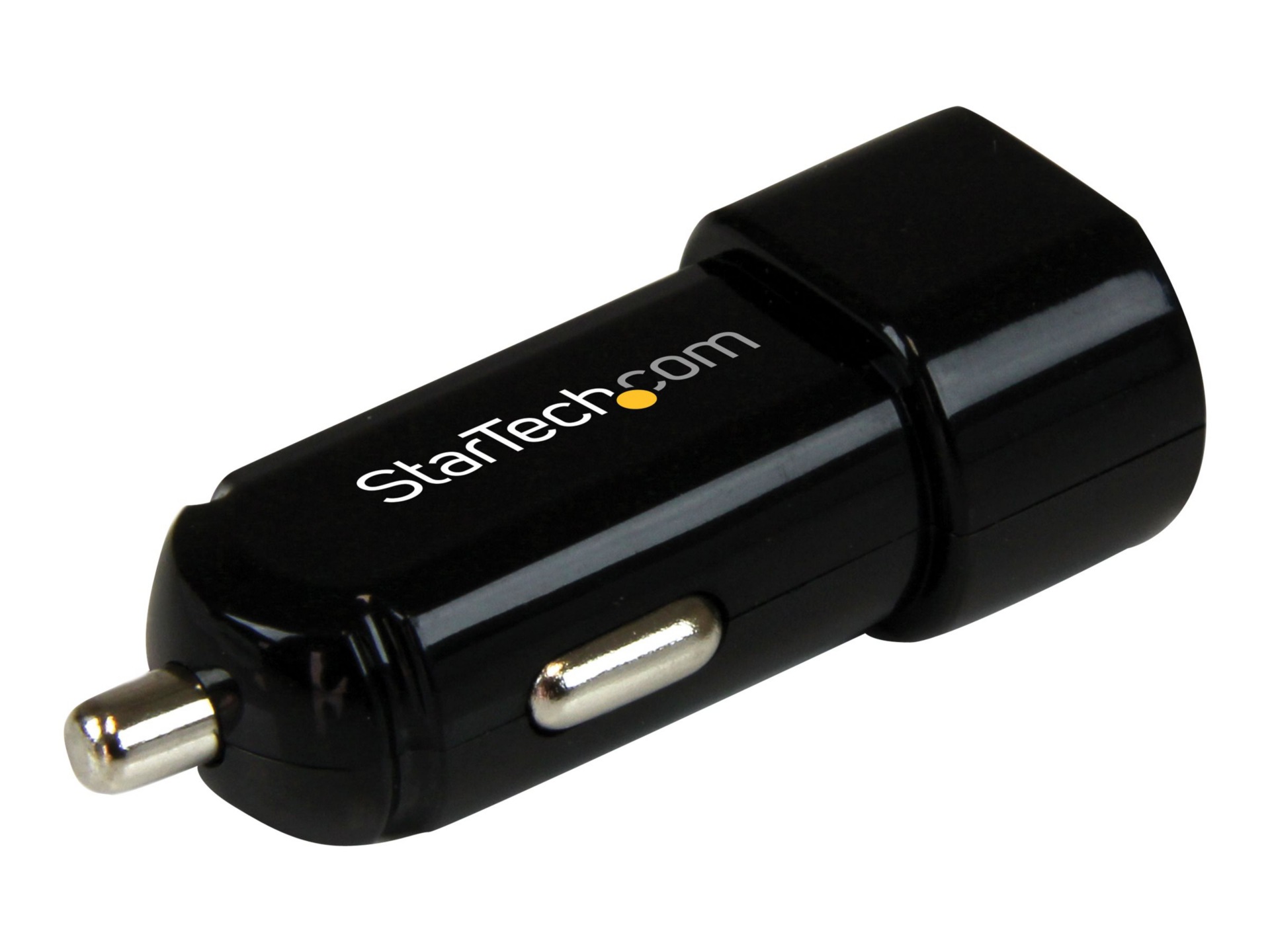 StarTech.com Dual-port USB car charger - 17W/3.4A - black car power adapter